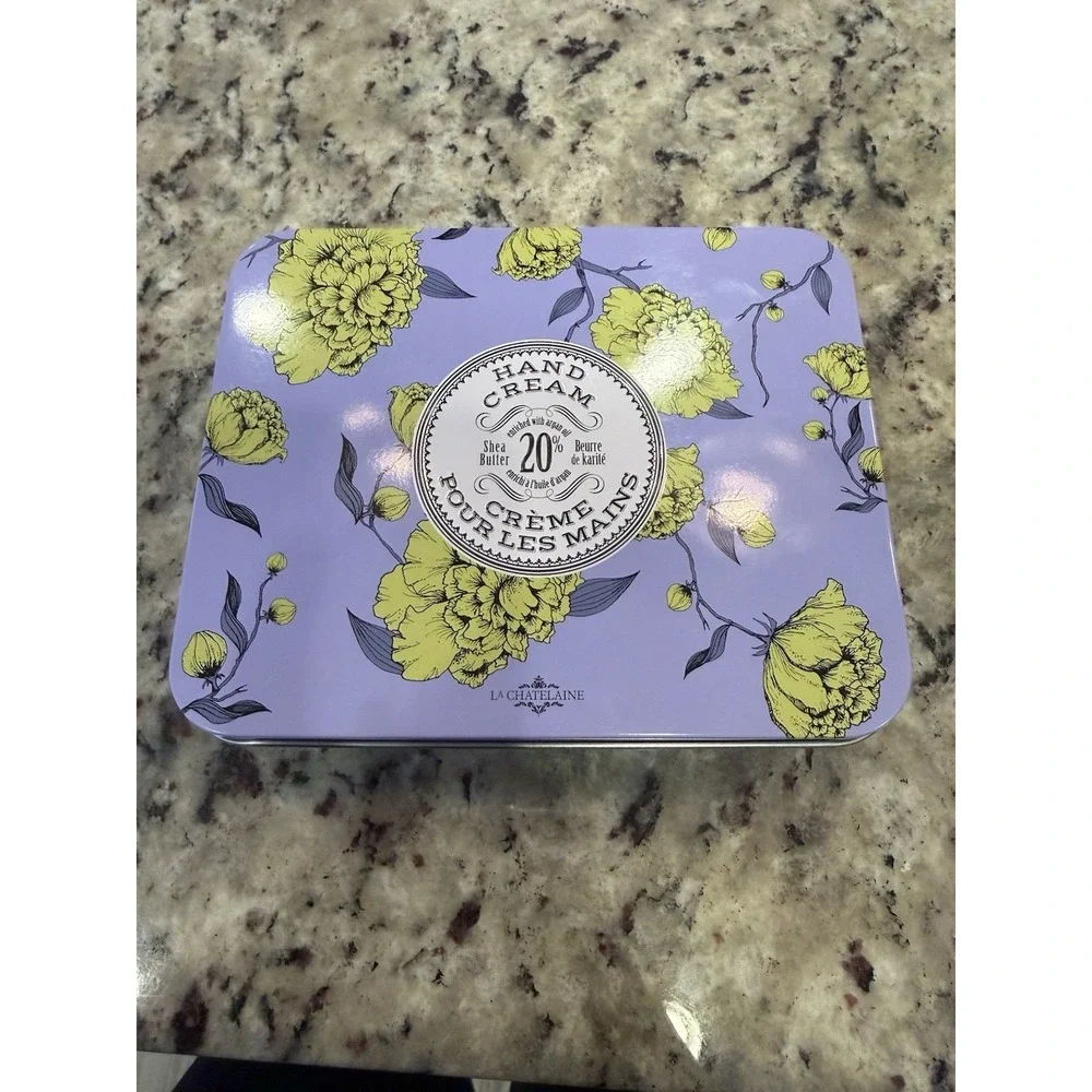 Crème Pour Les Mains‎ Set Of 3 Hand Creams Lavender, Lemon, Shea Tin Sealed NEW
